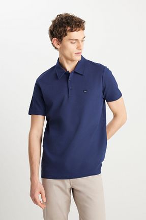 پولوشرت سرمه ای مردانه رگولار Wrangler - کد 921505573
