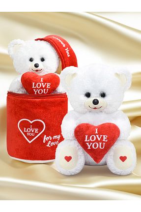 اسباب بازی مخملی سفید زنانه 30 cm Princess Bear - کد 920287480