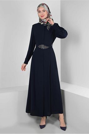 کلاه و ابایا سرمه ای زنانه پلی استر Alvina - کد 803518753