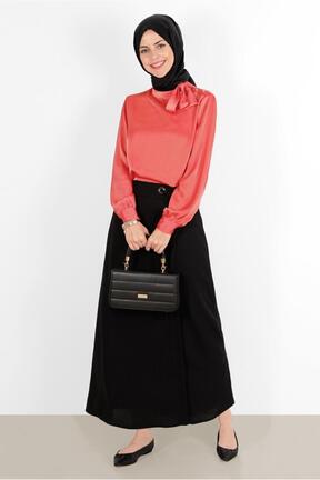 بلوز حجاب قرمز زنانه رگولار Alvina - کد 804554986