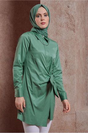 تونیک حجاب سبز زنانه مخلوط پلی استر Alvina - کد 820401210