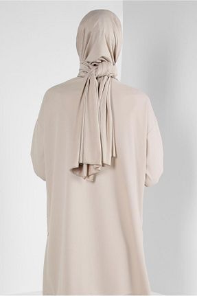 شال بژ زنانه پلی استر Alvina - کد 870008729