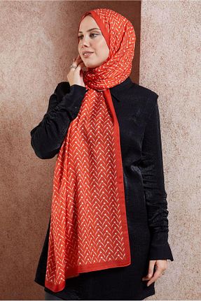 شال قرمز زنانه پلی استر Alvina - کد 859132425