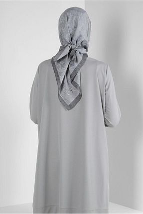 روسری طوسی پنبه ای Alvina - کد 804330220