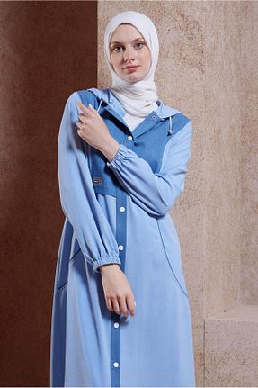 تونیک حجاب آبی زنانه پلی استر Alvina - کد 838128518