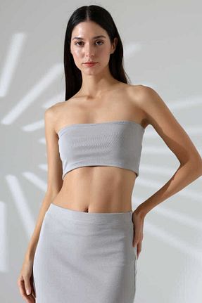 دامن طوسی زنانه پنبه ای MOSRANİC - کد 900598685