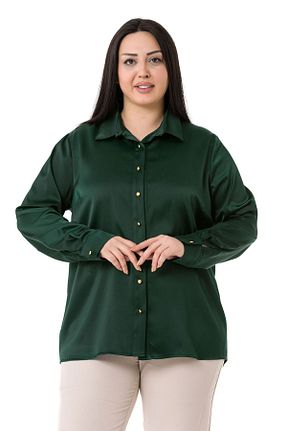پیراهن سایز بزرگ سبز زنانه سایز بزرگ DISENTIS MODEST - کد 464466972