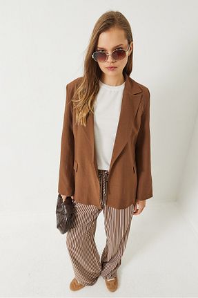 کت قهوه ای زنانه Straight Bianco Lucci - کد 921518911