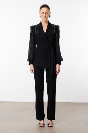 کت مشکی زنانه رگولار Moda İlgi - کد 921521178