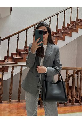 کیف دوشی مشکی زنانه چرم مصنوعی NOTHING - کد 921347817
