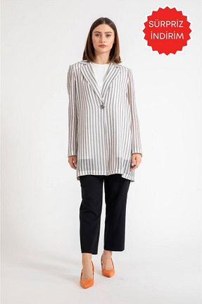 کت حجاب طوسی زنانه رگولار Esswaap - کد 332553424