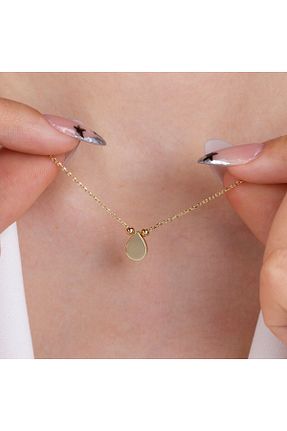 گردنبند طلا زرد زنانه 14 عیار Melike Gold - کد 922282991