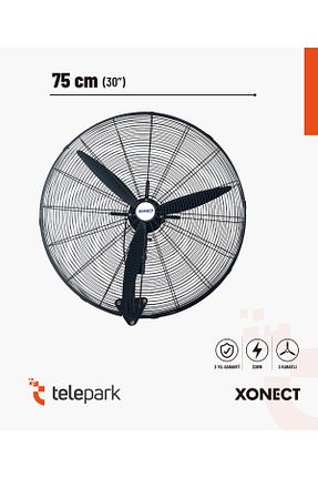 پنکه مشکی Duvar Tipi XONECT - کد 921525244