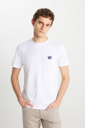 تیشرت سفید مردانه رگولار Wrangler - کد 921526586