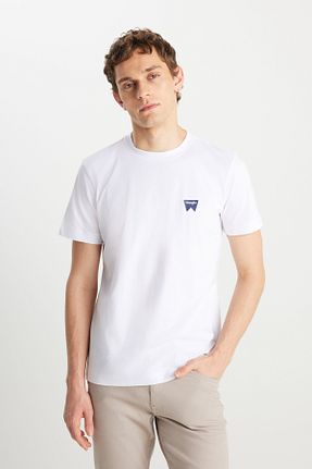تیشرت سفید مردانه رگولار Wrangler - کد 921526586