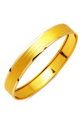 النگو زرد زنانه 14 عیار Bilezikci - کد 922285929