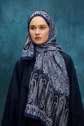 شال خاکی زنانه پنبه ای LYDIA SCARF - کد 895865278