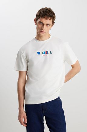 تیشرت سفید مردانه Relaxed Wrangler - کد 921531821