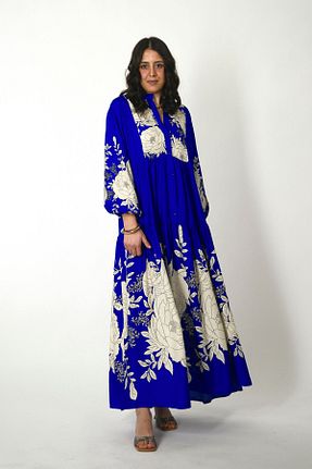 لباس آبی زنانه بافتنی ABBRA - کد 899144670