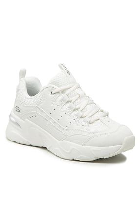 کفش پیاده روی سفید زنانه چرم مصنوعی Skechers - کد 922286910
