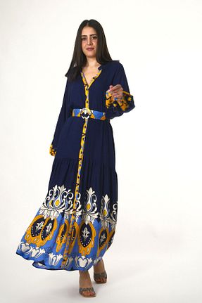 لباس سرمه ای زنانه بافتنی ABBRA - کد 899173217
