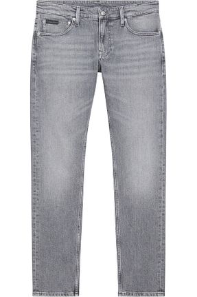 شلوار جین طوسی مردانه پاچه ساده Calvin Klein - کد 922287803