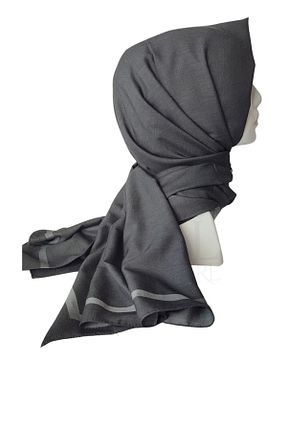 شال طوسی زنانه پنبه ای Aker - کد 855471935