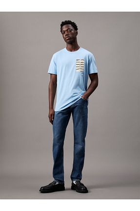 شلوار جین آبی مردانه پاچه ساده Calvin Klein - کد 922287797