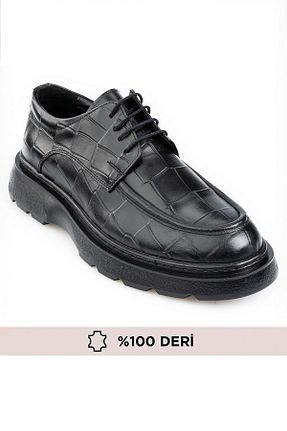 کفش کلاسیک مشکی مردانه چرم خالص maximoda - کد 921578536