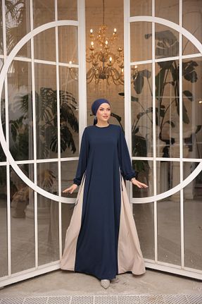 لباس حجاب سرمه ای زنانه رگولار Nissra - کد 921563757
