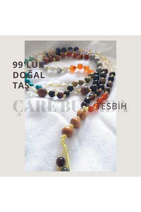 دستبند جواهر رنگی زنانه سنگ طبیعی Çare Burada - کد 921565308