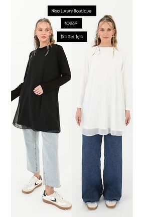 تونیک حجاب مشکی زنانه ویسکون Nisa Luxury Boutique - کد 922291561