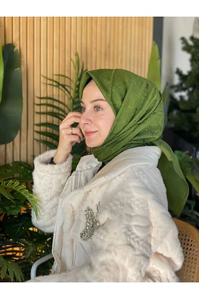 روسری سبز پنبه ای Aker - کد 922387748