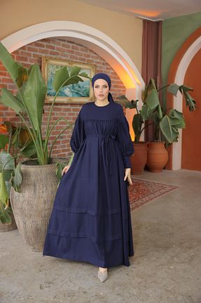 لباس حجاب سرمه ای زنانه رگولار Nissra - کد 921562144