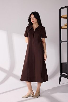 لباس قهوه ای زنانه بافتنی KASSEL - کد 921571025