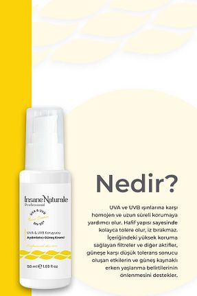 کرم ضد آفتاب بدن SPF 50 + Insane Naturale - کد 854486245