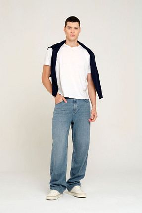 شلوار جین آبی مردانه پاچه زیپ دار Pantamo Jeans - کد 921577378