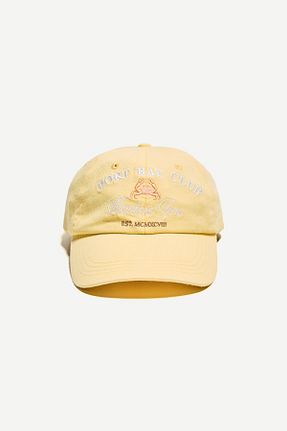 کلاه زرد زنانه پنبه ای Bershka - کد 921572651