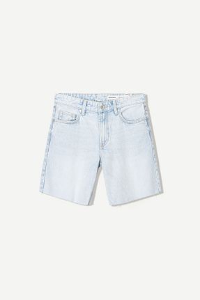 شلوارک و برمودا آبی زنانه اسلیم Bershka - کد 921578492