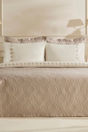 روتختی دونفره بژ پنبه ای Karaca Home - کد 921579033