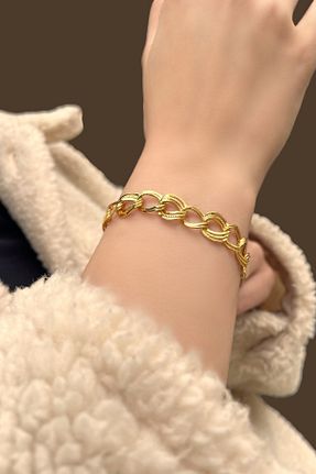 دستبند طلا طلائی زنانه 8 عیار Altınaşkı - کد 921580379