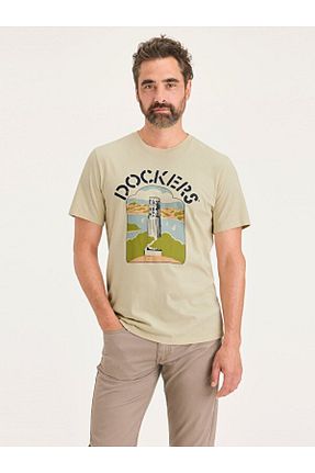 تیشرت بژ مردانه رگولار Dockers - کد 921576669