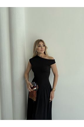 لباس مشکی زنانه بافت QİMYA BUTİK - کد 921593950