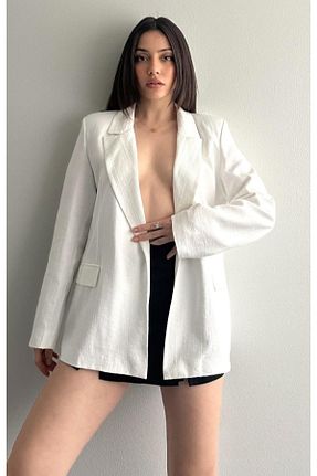 کت سفید زنانه Relaxed fujya - کد 921584116