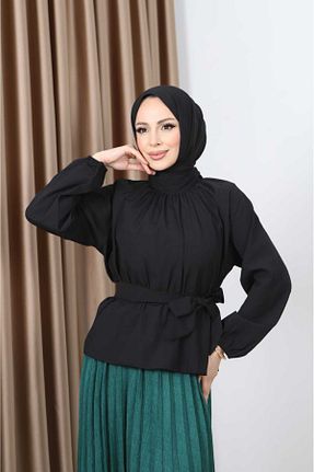 پیراهن حجاب مشکی زنانه اورسایز CNG MODA - کد 921586842