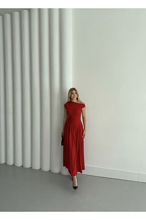 لباس زرشکی زنانه بافت QİMYA BUTİK - کد 921596977