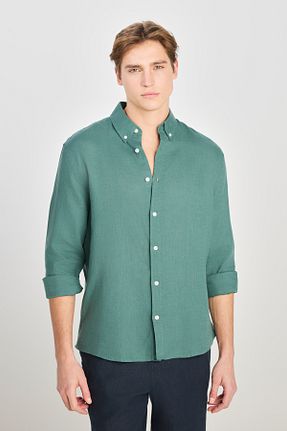 پیراهن سبز مردانه رگولار Lee - کد 921584047