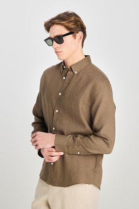پیراهن خاکی مردانه رگولار Lee - کد 921584123