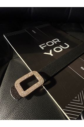 کمربند مشکی زنانه جیر Fiori - کد 921600024