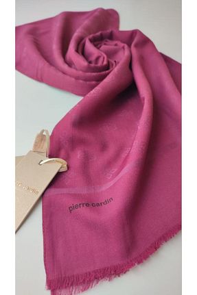 شال صورتی زنانه پنبه ای Pierre Cardin - کد 849145048